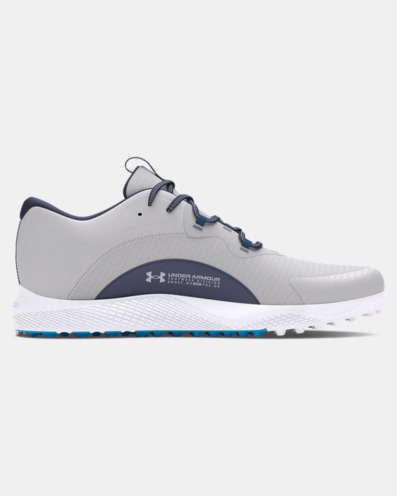Men's UA Charged Draw 2 Spikeless Golf Shoes, Gray, pdpMainDesktop image number 6